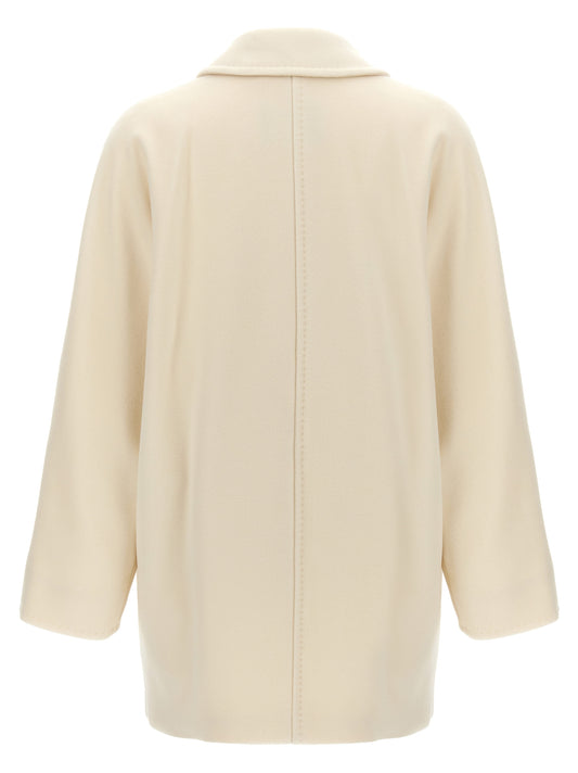 White Virgin Wool Coat