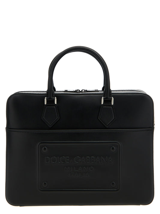 Black Lamb Leather Tote Bag