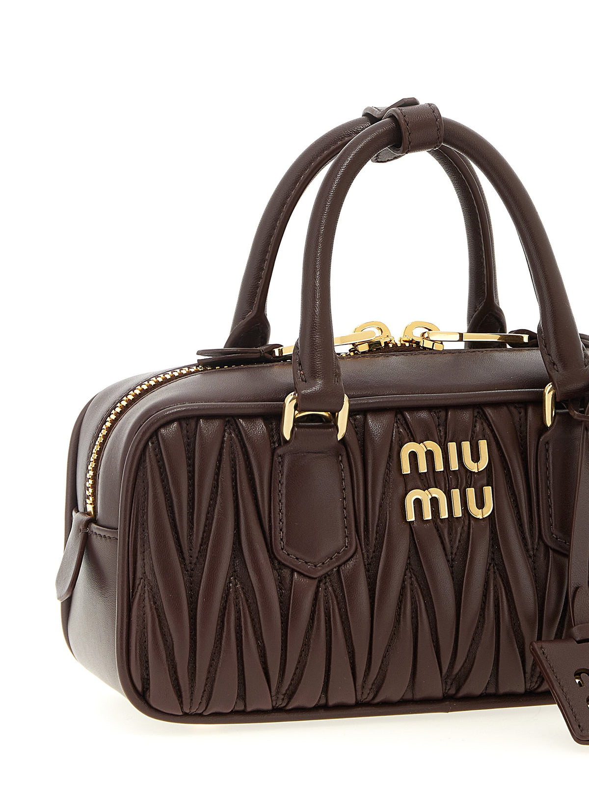 Brown Lamb Leather Handbag
