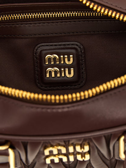 Brown Lamb Leather Handbag