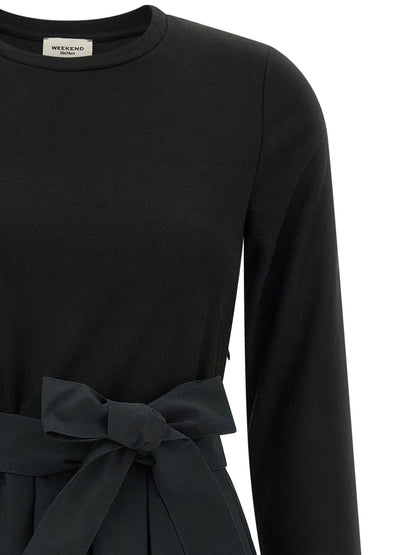 Black Viscose Long Dress
