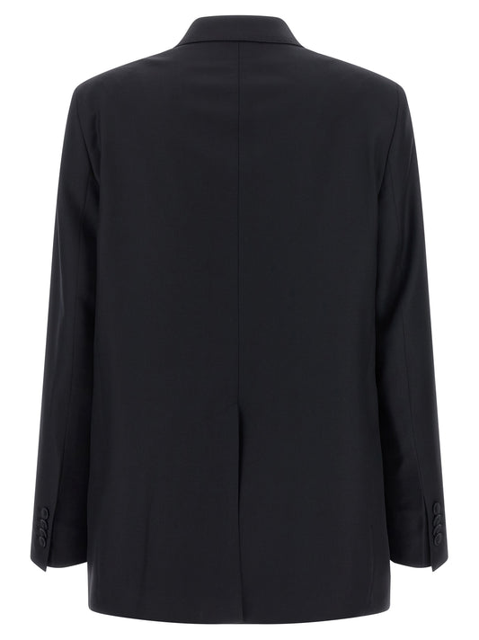 Black Virgin Wool Two-Piece Suit