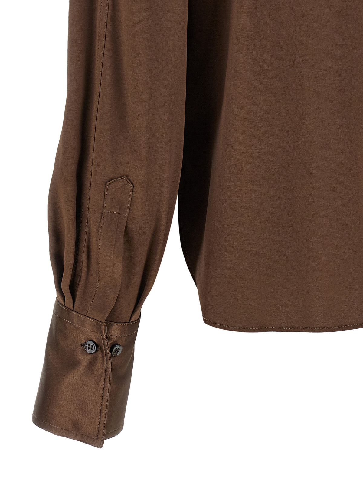 Brown Silk Blouse