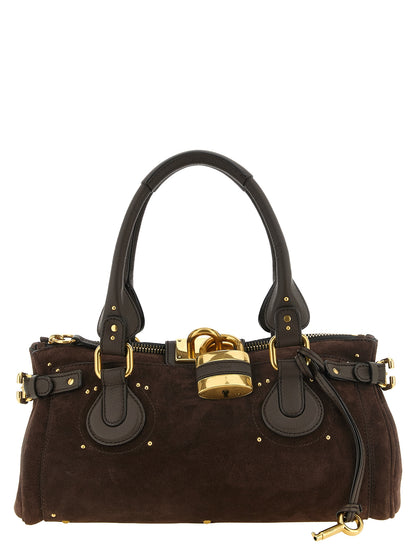 Brown Calfskin Shoulder Bag