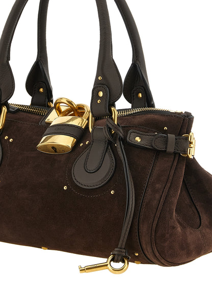 Brown Calfskin Shoulder Bag
