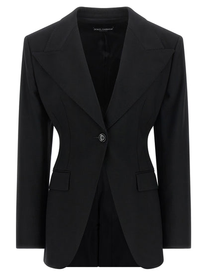 Black Virgin Wool Blazer