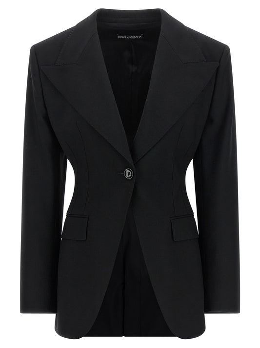 Black Virgin Wool Blazer