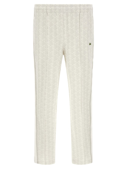 White Polyester Joggers (Workout Pants)