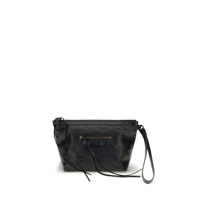 Black Calf Leather Bos Taurus Clutch Bag