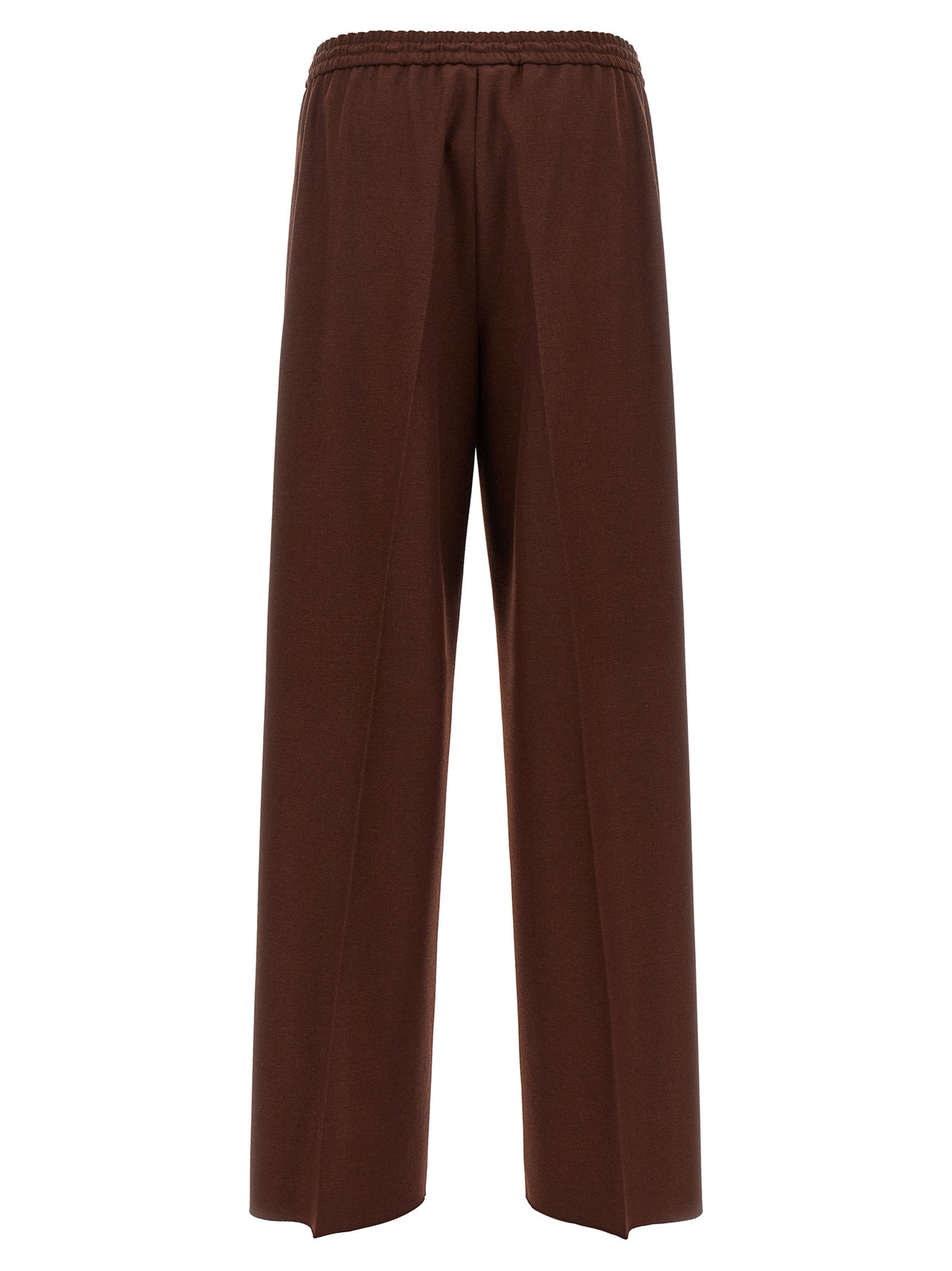 Brown Wool Casual Pants