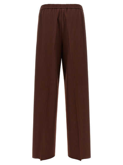 Brown Wool Casual Pants