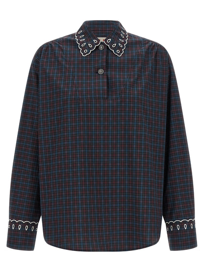 Blue Cotton Blouse