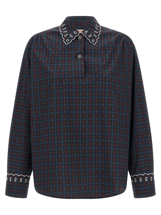 Blue Cotton Blouse