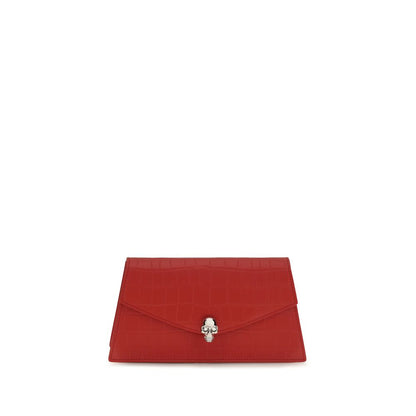 Red Calf Leather Bos Taurus Clutch Bag