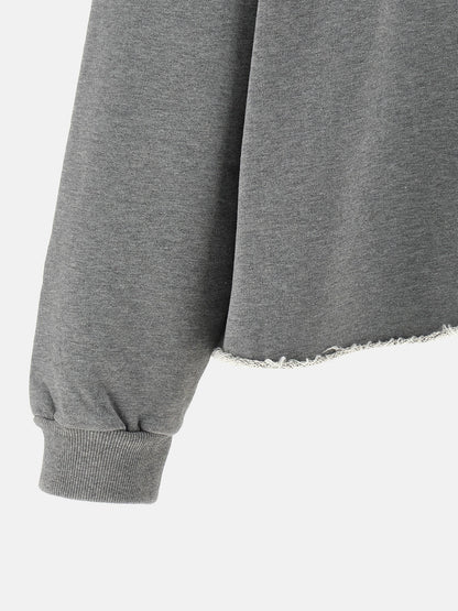 Gray Cotton Sweatshirt