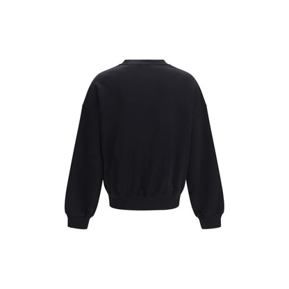 Black Cotton Sweatshirt