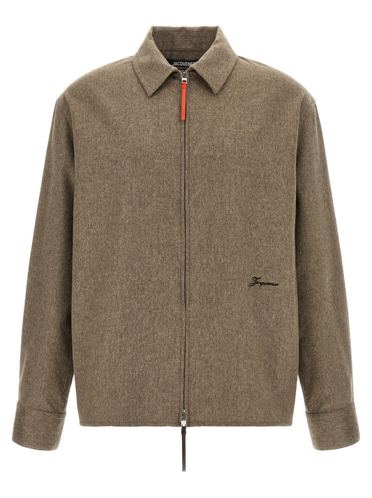 Beige Virgin Wool Blouse