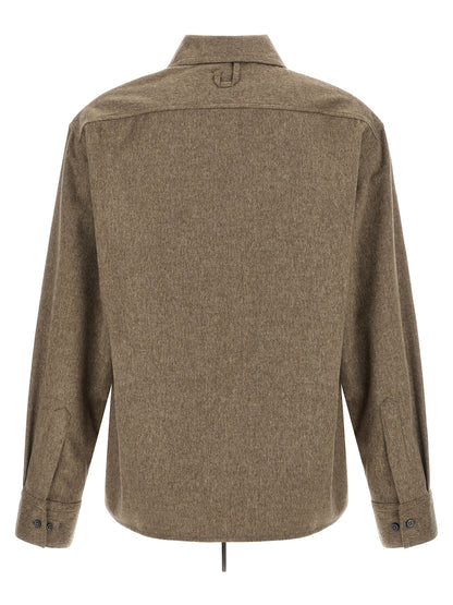 Beige Virgin Wool Blouse