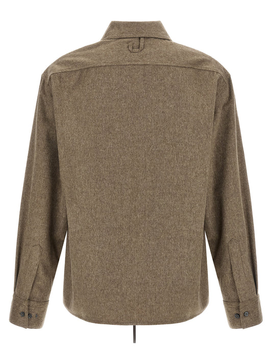 Beige Virgin Wool Blouse