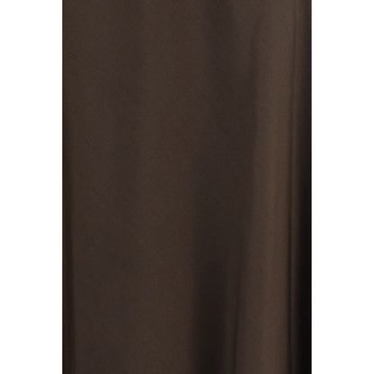 Brown Wool Oves Aries Midi Skirt