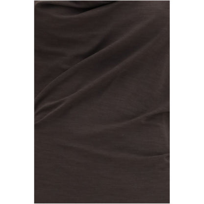 Brown Wool Oves Aries Casual Dress
