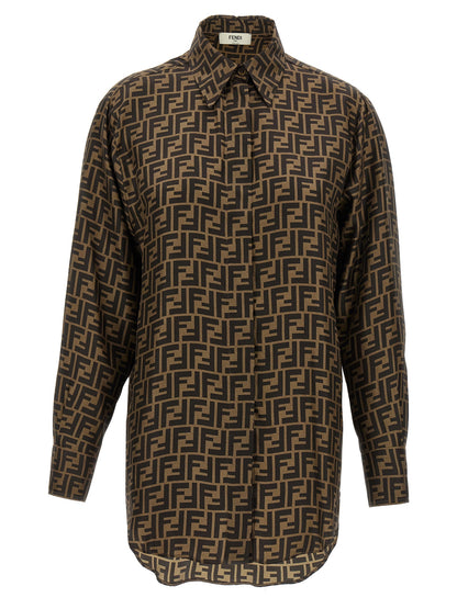 Brown Silk Blouse