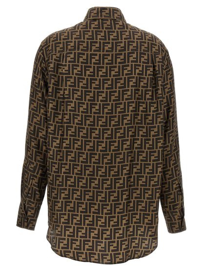 Brown Silk Blouse