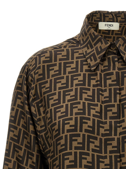 Brown Silk Blouse