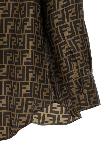 Brown Silk Blouse