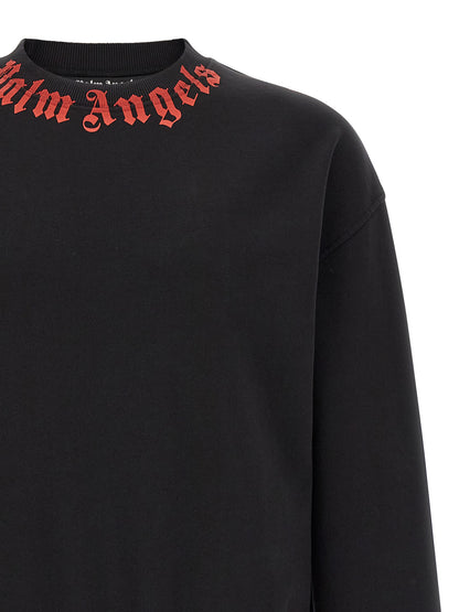 Black Cotton Sweatshirt