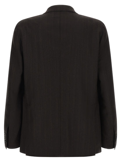 Gray Wool Two-Piece Suit