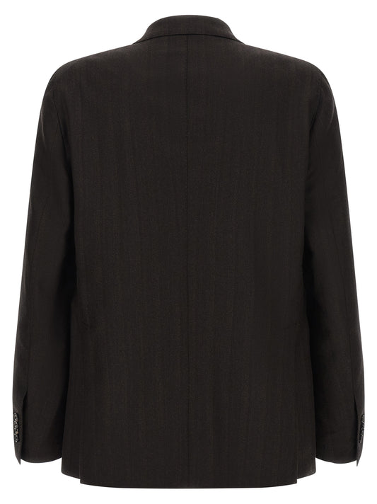 Gray Wool Two-Piece Suit