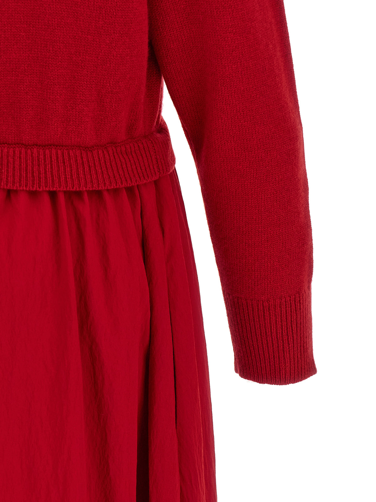 Red Wool Long Dress