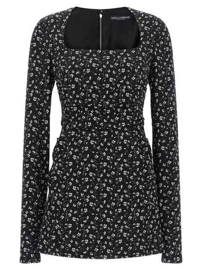 Black Silk Short Dress