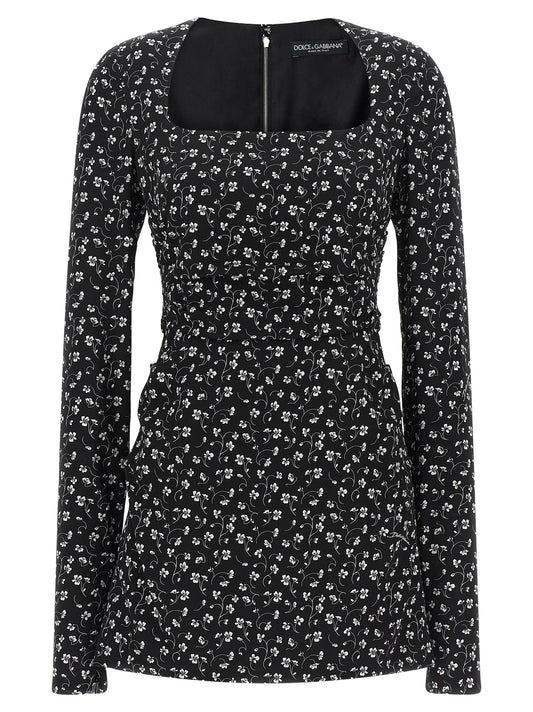 Black Silk Short Dress