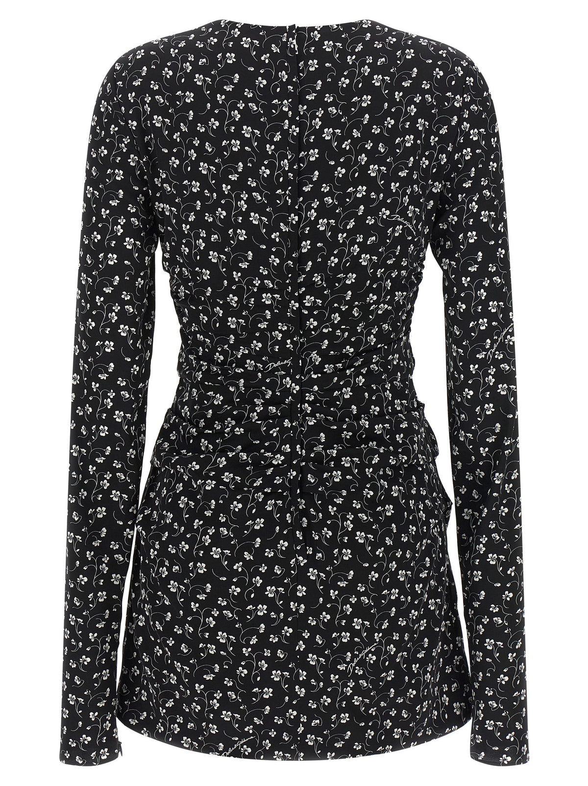 Black Silk Short Dress