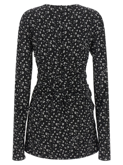 Black Silk Short Dress