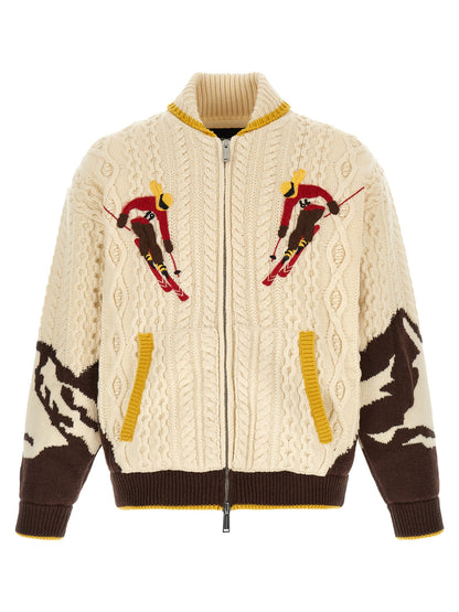 Multicolor Wool Cardigan