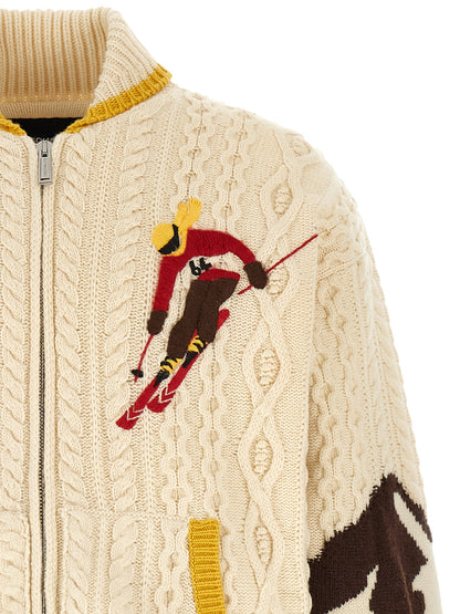 Multicolor Wool Cardigan