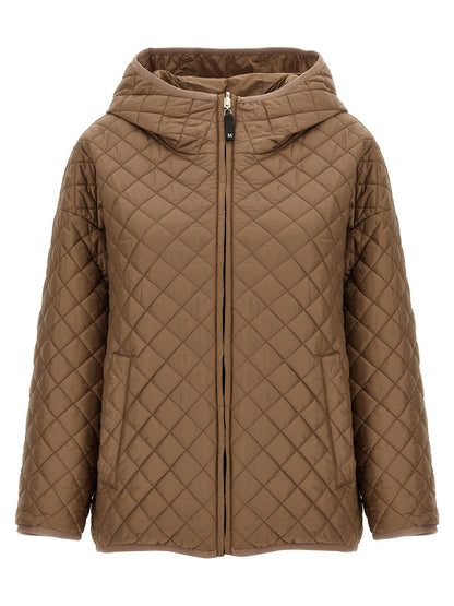 Beige Polyester Shell Jacket