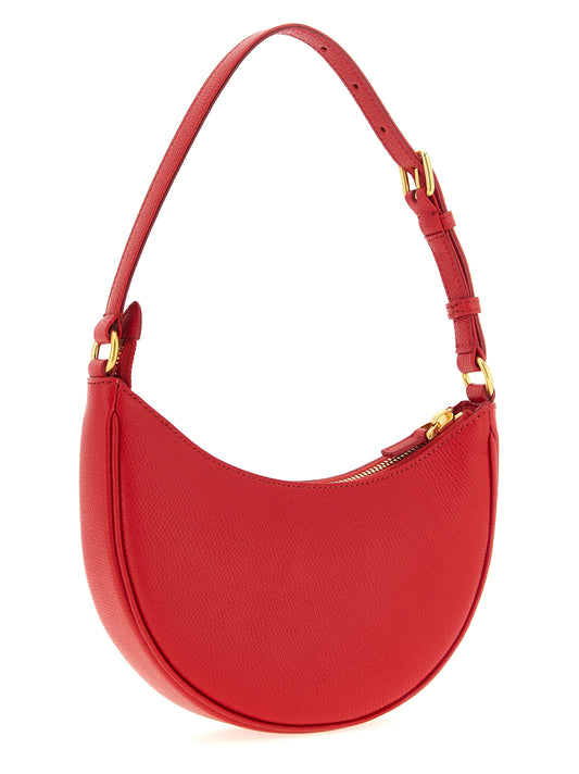 Red Calfskin Shoulder Bag