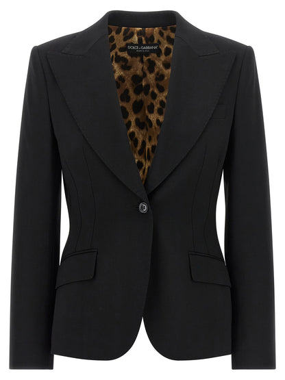 Black Virgin Wool Blazer