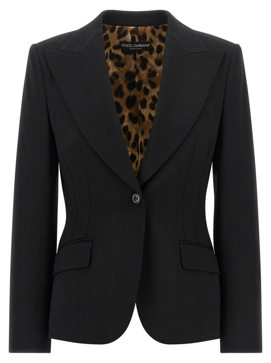 Black Virgin Wool Blazer