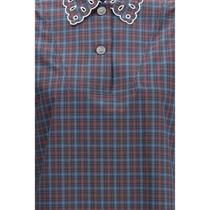 Blue Cotton Dress Shirt