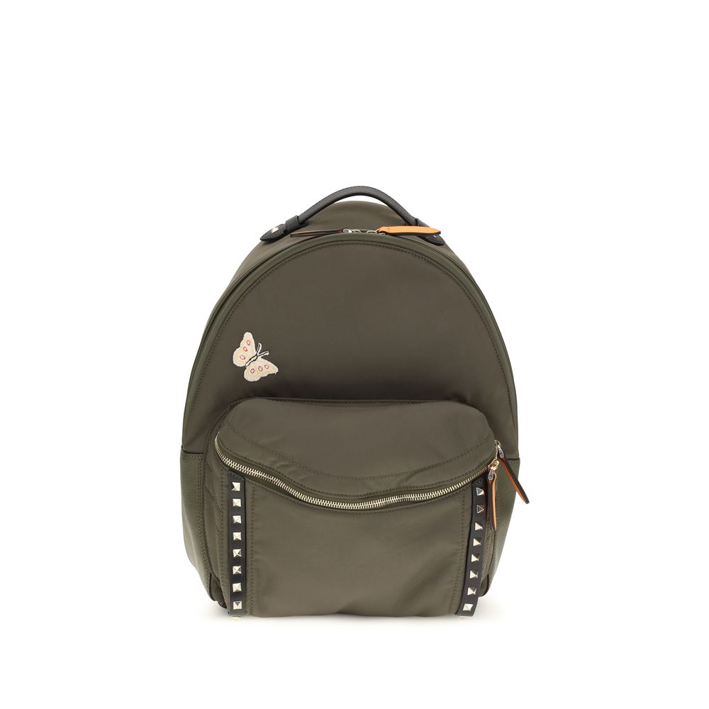 Bicolor Fabric Backpack