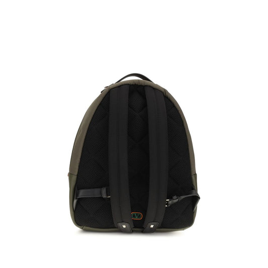 Bicolor Fabric Backpack