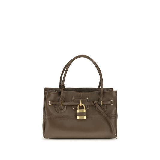 Brown Buffalo Leather Handbag
