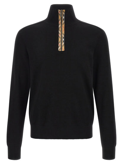 Black Wool Cardigan