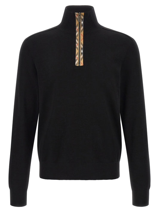 Black Wool Cardigan