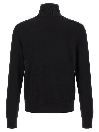 Black Wool Cardigan